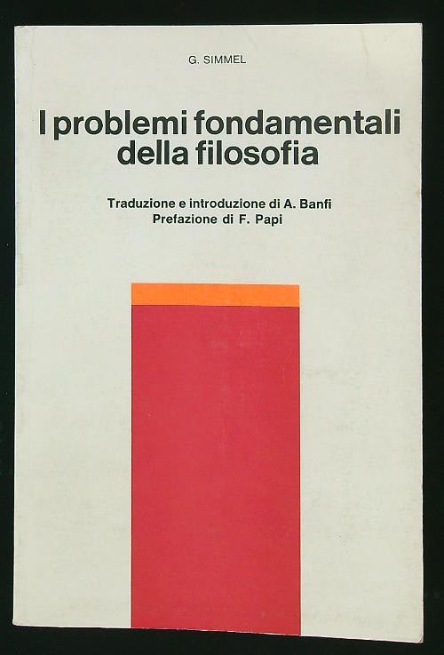 I problemi fondamentali della filosofia