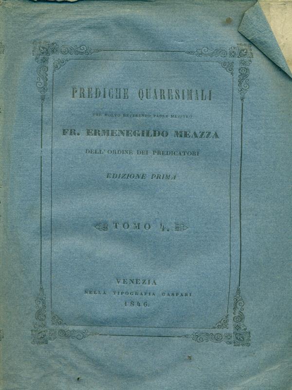 Prediche quaresimali Tomo 4