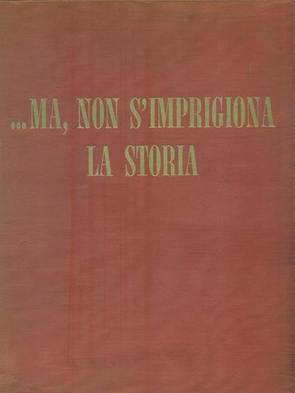 ...Ma non s'imprigiona la storia - Alessandro Sardi - copertina
