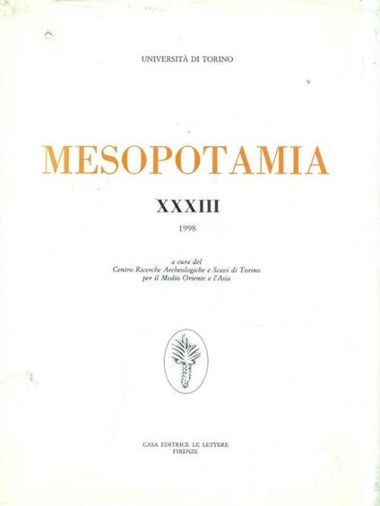 Mesopotamia XXXIII - copertina