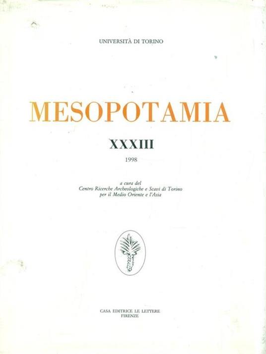 Mesopotamia XXXIII - copertina