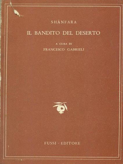 Il bandito del deserto - con testo originale a fronte - copertina