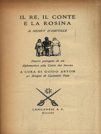 Il re, il conte la rosina - Henry D'Ideville - copertina