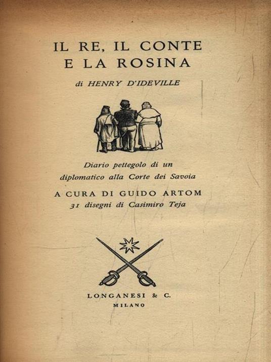 Il re, il conte la rosina - Henry D'Ideville - copertina