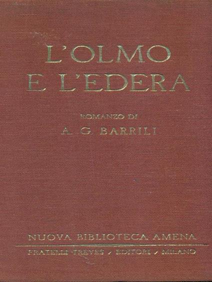 L' olmo e l'edera - Anton G. Barrili - copertina