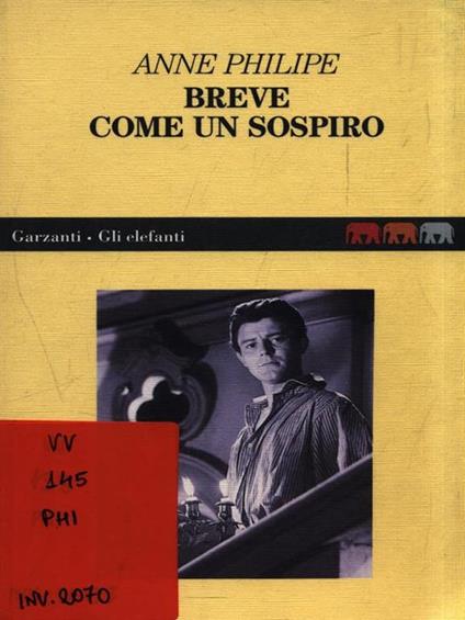 Breve come un sospiro - Anne Philipe - copertina