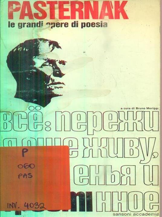 Tutti i poemi - Boris Pasternak - copertina
