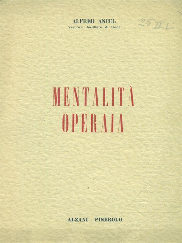 Mentalità operaia