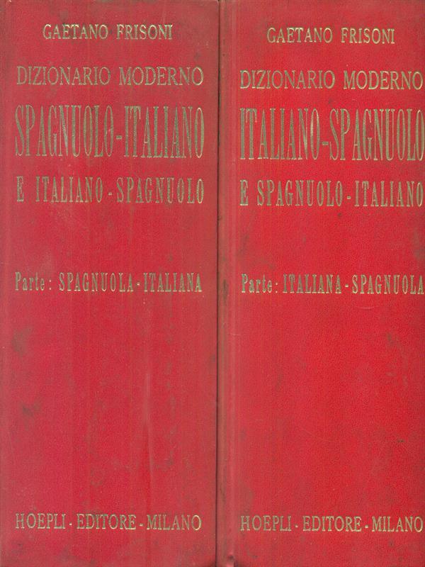 Dizionario moderno Italiano-Spagnuolo 2 vol