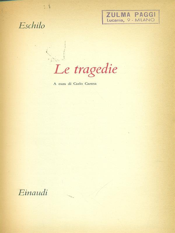 Le tragedie di Eschilo