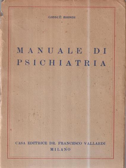 Manuale di psichiatria - Giovanni Biondi - copertina
