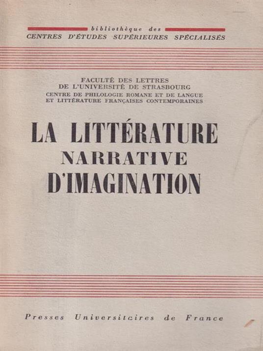 La litterature narrative d'imagination - copertina