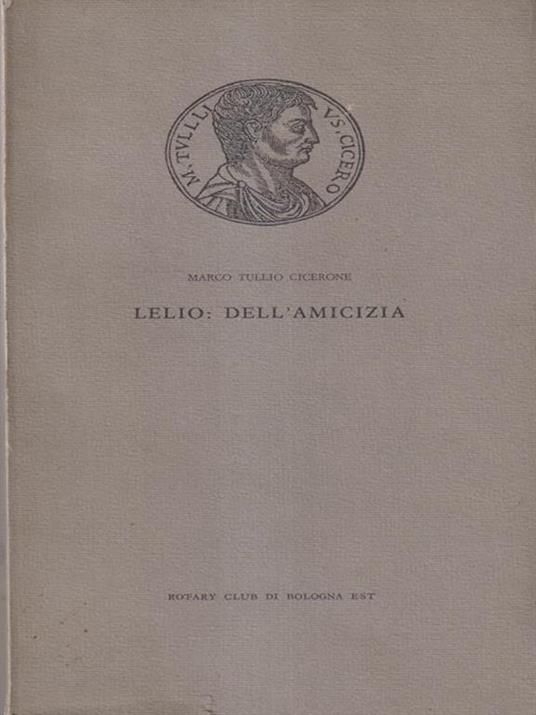Lelio: dell'amicizia - M. Tullio Cicerone - copertina