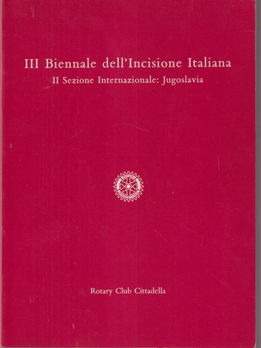 III Biennale dell'incisione Italiana - copertina