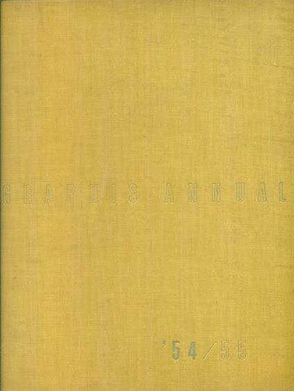   Graphis annual 1954/55 - Walter Herdeg - copertina