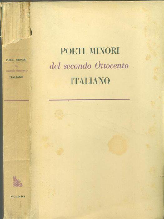Poeti minori del secondo Ottocento italiano - Angelo Romano - copertina