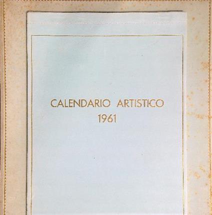 Calendario artistico 1961. Il mare nella pittura - copertina