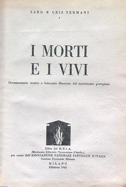 I morti e i vivi - Saro e Cris Termani - copertina