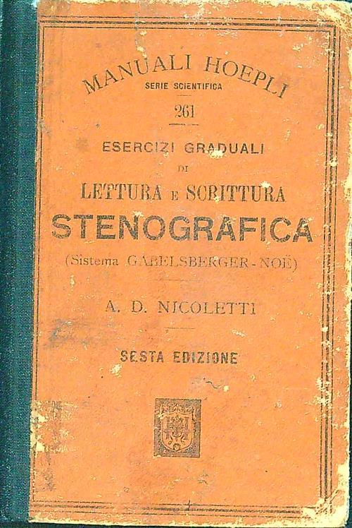 Esercizi graduali di lettura stenografica