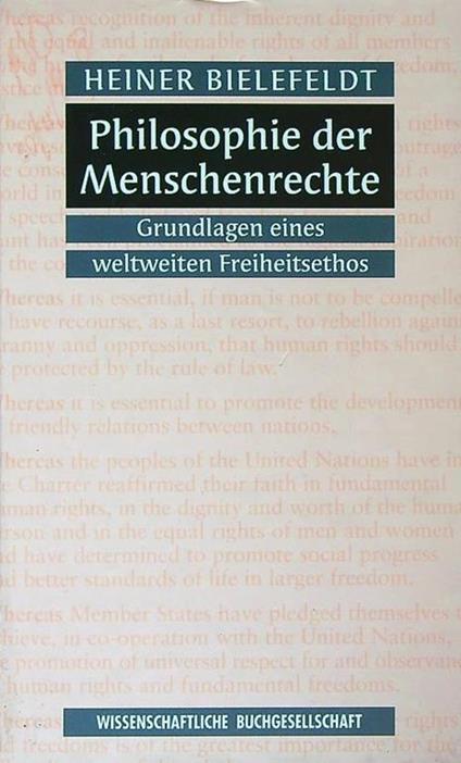 Philosophie der Menschenrechte: Grundlagen eines weltweiten Freiheitsethos - copertina