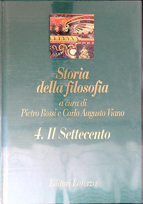 Storia della filosofia 4. Il Settecento