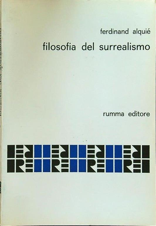 Filosofia del surrealismo - copertina