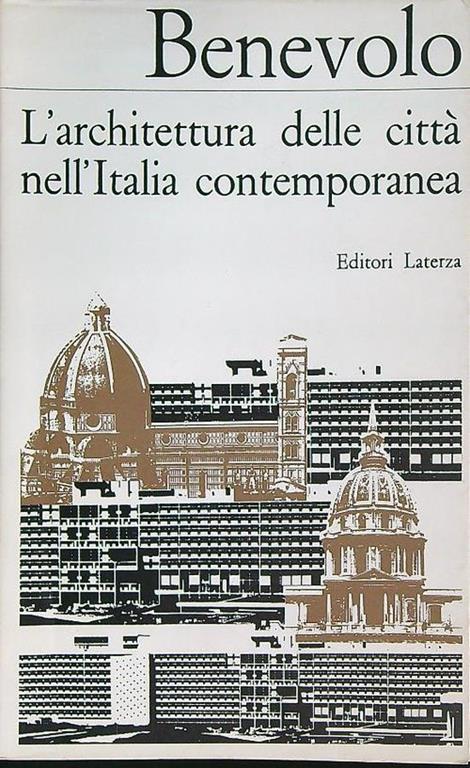 L' architettura delle città nell'Italia contemporanea - Leonardo Benevolo - copertina