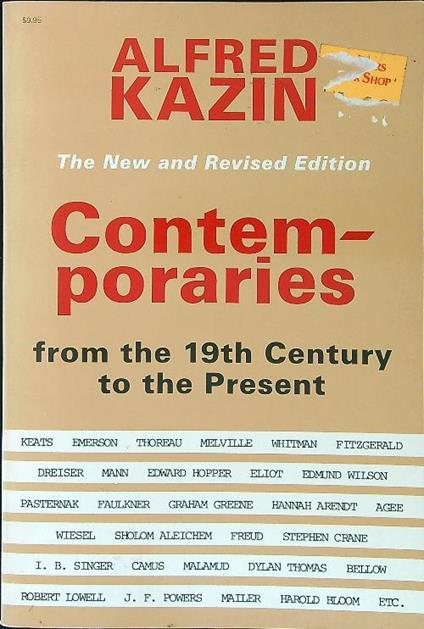 Contemporaries - Alfred Kazin - copertina