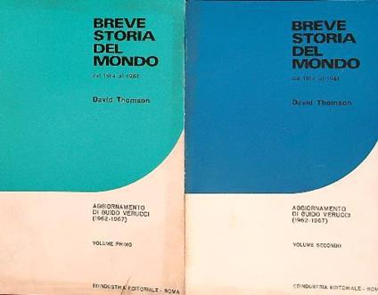 Breve storia del mondo dal 1914 al 1961. 2vv - David Thomson - copertina