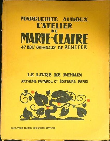 L' atelier de Marie-Claire - Marguerite Audoux - copertina