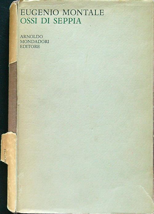Ossi di seppia - Eugenio Montale - copertina