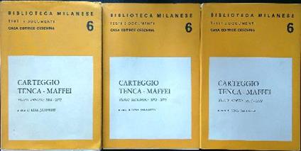 Carteggio Tenca-Maffei 3vv - Lina Jannuzzi - copertina