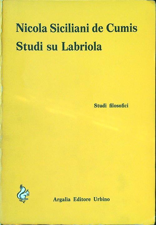 Studi su Labriola - Nicola Siciliani de Cumis - copertina