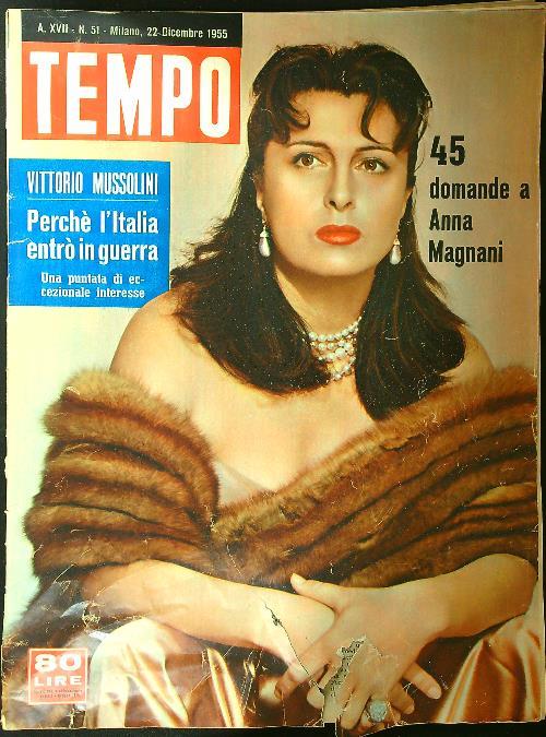 Tempo n. 51/dicembre 1955 - copertina