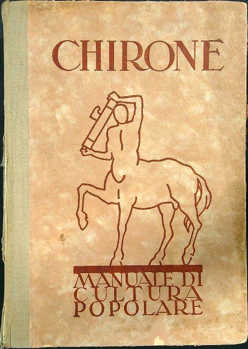 Chirone manuale di cultura popolare - copertina