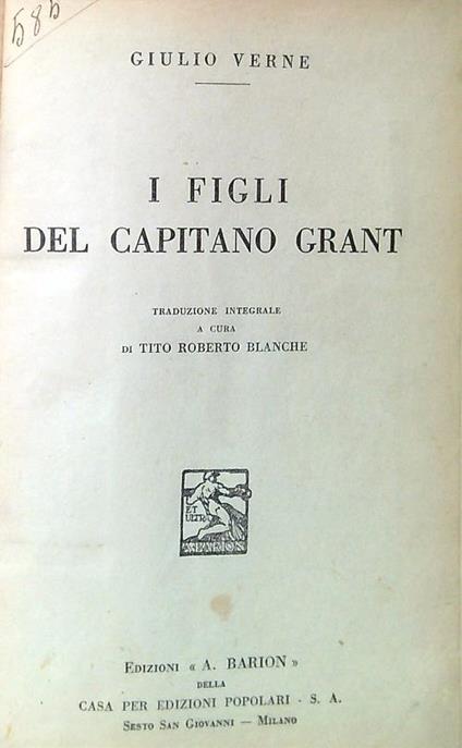 I figli del capitano Grant - Giulio Verne - copertina