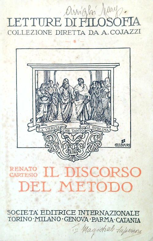 Il discorso del metodo - Renato Cartesio - copertina
