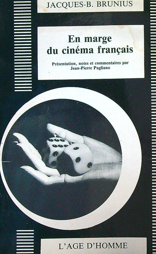 En marge du cinema francais - Jacques-B. Brunius - copertina