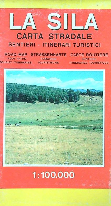 La Sila carta stradale, sentieri, itinerari turistici - copertina