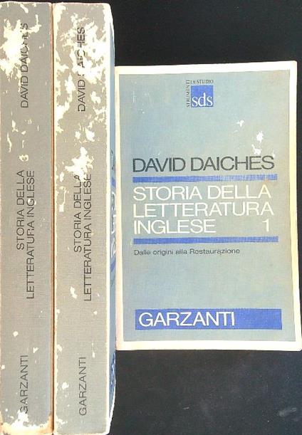 Storia della letteratura inglese 3 volumi - David Daiches - copertina