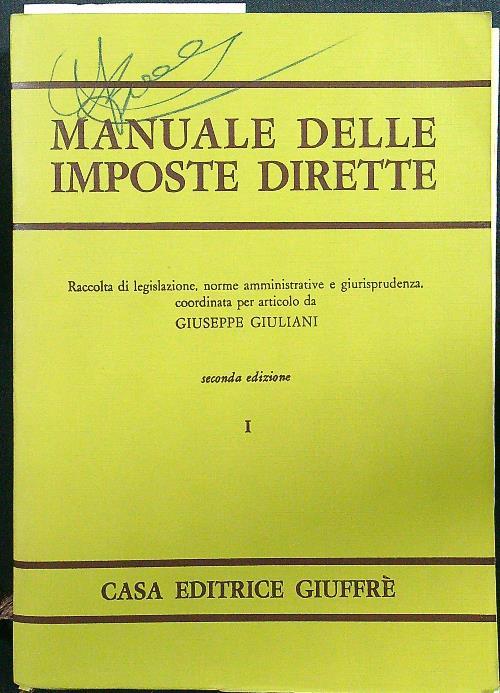 Manuale delle imposte dirette 3vv
