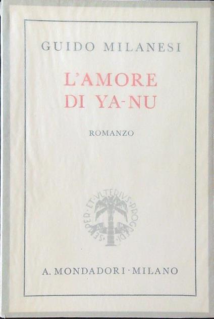 L' amore di Ya-Nu - Guido Milanesi - copertina