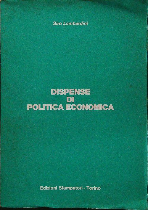 Dispense di politica economica