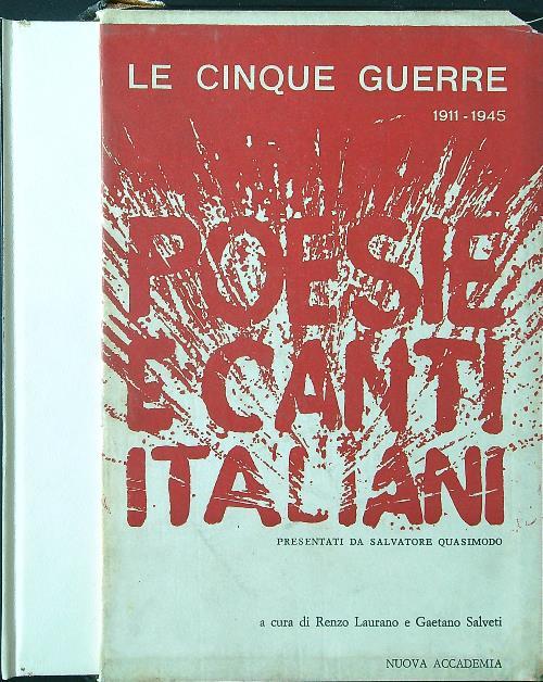 Le cinque guerre. Poesie e canti italiani - Laurano - copertina