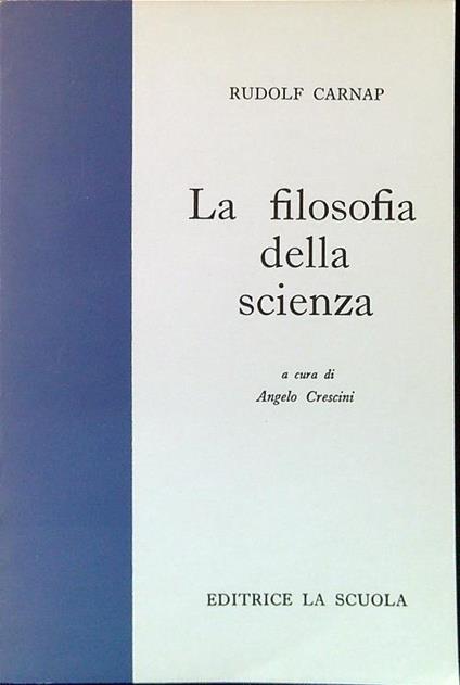 La filosofia della scienza - Rudolf Carnap - copertina