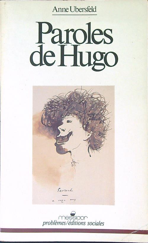 Paroles de Hugo - Anne Ubersfeld - copertina