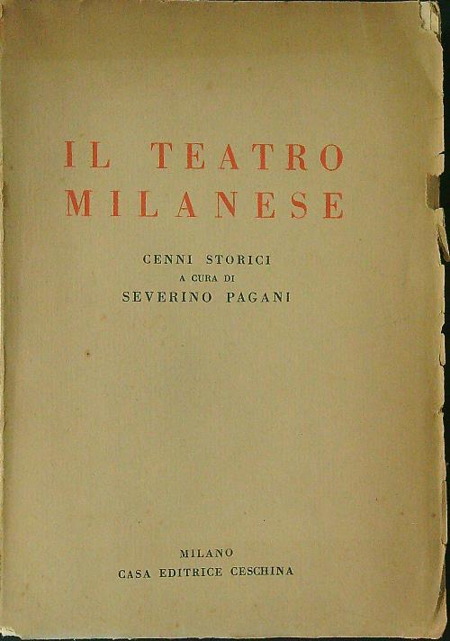 Il  teatro Milanese