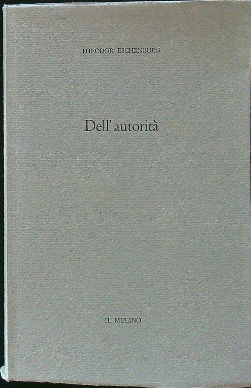 Dell'autorità