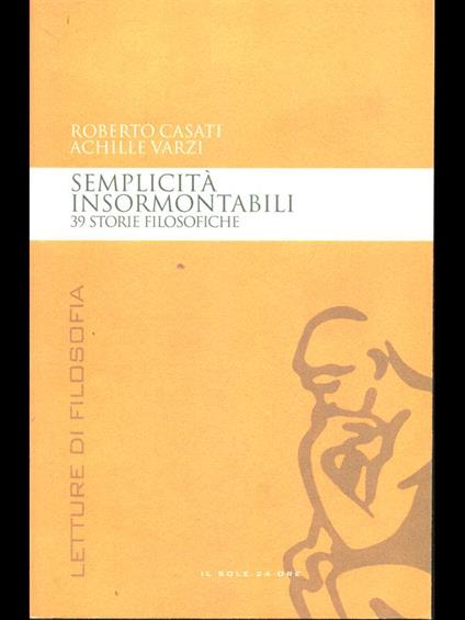 Semplicità insormontabili - Roberto Casati - copertina