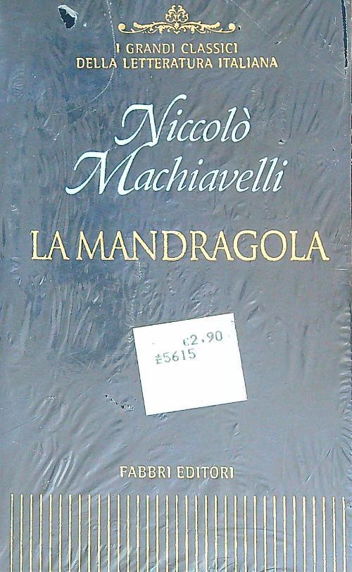 La mandragola - Niccolo Machiavelli - copertina